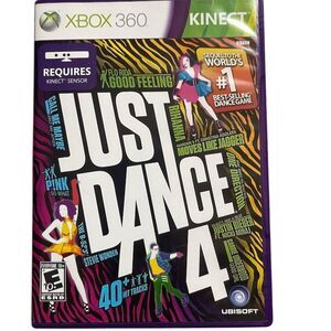 Just Dance 4 Xbox 360 Game with Kinect Support 4-Player Mode 2012
